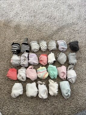 Cat and Jack Toddler Neutral & Pastel Mixed Socks - Assorted Colors 2T-4T